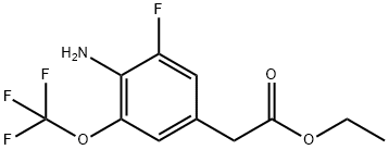 Ethyl 4-amino-3-fluoro-5-(trifluoromethoxy)phenylacetate Structural