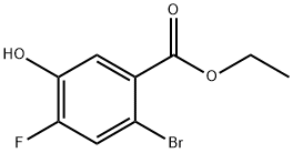 Benzoic acid, 2-bromo-4-fluoro-5-hydroxy-, ethyl ester Structural