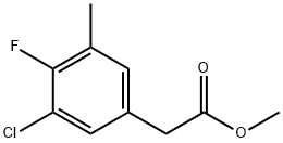 Methyl 3-chloro-4-fluoro-5-methylphenylacetate Structural