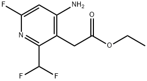 Ethyl 4-amino-2-(difluoromethyl)-6-fluoropyridine-3-acetate Structural