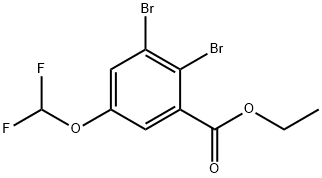 Ethyl 2,3-dibromo-5-(difluoromethoxy)benzoate Structural