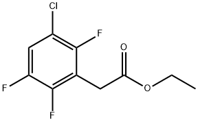 Ethyl 3-chloro-2,5,6-trifluorophenylacetate Structural