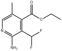 Ethyl 2-amino-3-(difluoromethyl)-5-methylpyridine-4-carboxylate Structural