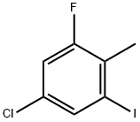Benzene, 5-chloro-1-fluoro-3-iodo-2-methyl- Structural