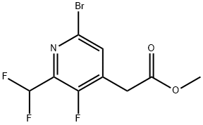 Methyl 6-bromo-2-(difluoromethyl)-3-fluoropyridine-4-acetate