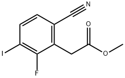 Methyl 6-cyano-2-fluoro-3-iodophenylacetate