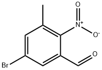 Benzaldehyde, 5-bromo-3-methyl-2-nitro- Structural
