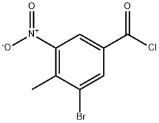 Benzoyl chloride, 3-bromo-4-methyl-5-nitro- Structural
