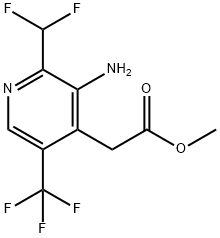Methyl 3-amino-2-(difluoromethyl)-5-(trifluoromethyl)pyridine-4-acetate Structural