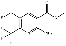 Methyl 2-amino-5-(difluoromethyl)-6-(trifluoromethyl)pyridine-3-carboxylate Structural
