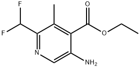 Ethyl 5-amino-2-(difluoromethyl)-3-methylpyridine-4-carboxylate Structural