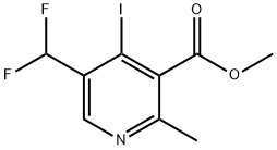 Methyl 5-(difluoromethyl)-4-iodo-2-methylpyridine-3-carboxylate Structural