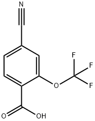 Benzoic acid, 4-cyano-2-(trifluoromethoxy)- Structural