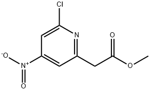 Methyl 2-chloro-4-nitropyridine-6-acetate Structural