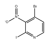 Pyridine, 4-bromo-2-iodo-3-nitro- Structural