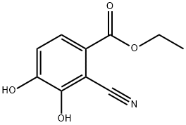 Benzoic acid, 2-cyano-3,4-dihydroxy-, ethyl ester Structural