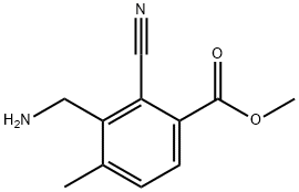 Methyl 3-aminomethyl-2-cyano-4-methylbenzoate Structural