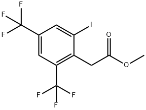 Benzeneacetic acid, 2-iodo-4,6-bis(trifluoromethyl)-, methyl ester Structural