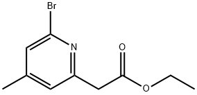 Ethyl 2-bromo-4-methylpyridine-6-acetate Structural
