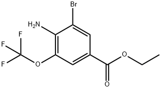 Ethyl 4-amino-3-bromo-5-(trifluoromethoxy)benzoate Structural