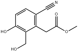 Methyl 6-cyano-3-hydroxy-2-(hydroxymethyl)phenylacetate