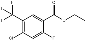 Benzoic acid, 4-chloro-2-fluoro-5-(trifluoromethyl)-, ethyl ester Structural