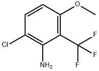Benzenamine, 6-chloro-3-methoxy-2-(trifluoromethyl)- Structural