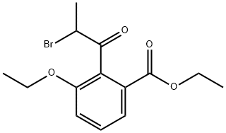 Ethyl 2-(2-bromopropanoyl)-3-ethoxybenzoate Structural
