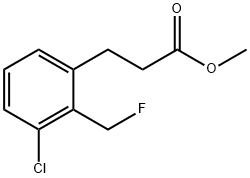 Methyl 3-(3-chloro-2-(fluoromethyl)phenyl)propanoate Structural