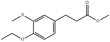 Methyl 3-(4-ethoxy-3-(methylthio)phenyl)propanoate Structural