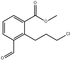 Methyl 2-(3-chloropropyl)-3-formylbenzoate Structural