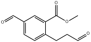 Methyl 5-formyl-2-(3-oxopropyl)benzoate Structural