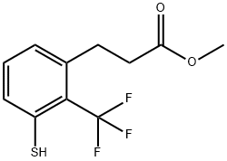 Methyl 3-(3-mercapto-2-(trifluoromethyl)phenyl)propanoate Structural