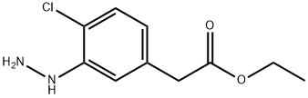 Ethyl 4-chloro-3-hydrazinylphenylacetate Structural