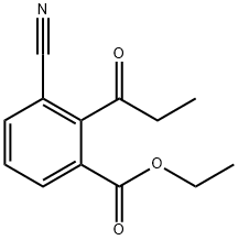 Ethyl 3-cyano-2-propionylbenzoate Structural