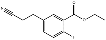 Ethyl 5-(2-cyanoethyl)-2-fluorobenzoate Structural