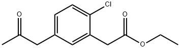 Ethyl 2-chloro-5-(2-oxopropyl)phenylacetate Structural
