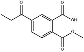 Methyl 2-carboxy-4-propionylbenzoate Structural
