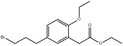 Ethyl 5-(3-bromopropyl)-2-ethoxyphenylacetate Structural