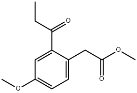 Methyl 4-methoxy-2-propionylphenylacetate Structural