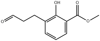 Methyl 2-hydroxy-3-(3-oxopropyl)benzoate Structural