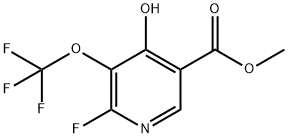 Methyl 2-fluoro-4-hydroxy-3-(trifluoromethoxy)pyridine-5-carboxylate Structural