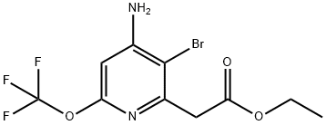 Ethyl 4-amino-3-bromo-6-(trifluoromethoxy)pyridine-2-acetate Structural