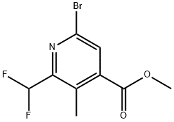 Methyl 6-bromo-2-(difluoromethyl)-3-methylpyridine-4-carboxylate