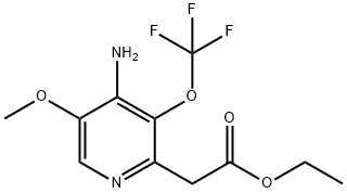 Ethyl 4-amino-5-methoxy-3-(trifluoromethoxy)pyridine-2-acetate Structural