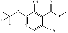 Methyl 5-amino-3-hydroxy-2-(trifluoromethoxy)pyridine-4-carboxylate Structural