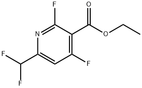 Ethyl 2,4-difluoro-6-(difluoromethyl)pyridine-3-carboxylate Structural