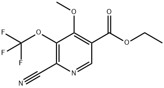 Ethyl 2-cyano-4-methoxy-3-(trifluoromethoxy)pyridine-5-carboxylate Structural