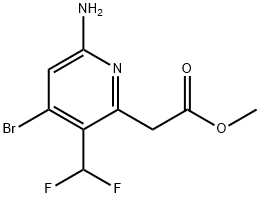 Methyl 6-amino-4-bromo-3-(difluoromethyl)pyridine-2-acetate