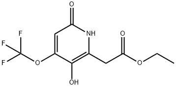 Ethyl 3,6-dihydroxy-4-(trifluoromethoxy)pyridine-2-acetate Structural